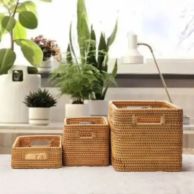 Rattankorb Rattan Deko