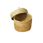 Rattankorb mit Deckel Rattan Deko