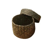 Rattankorb mit Deckel Rattan Deko