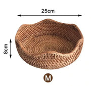Rattankorb Obstschale Rattan Deko