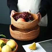 Rattankorb Obstschale Rattan Deko