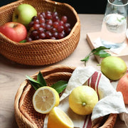 Rattankorb Obstschale Rattan Deko