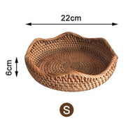 Rattankorb Obstschale Rattan Deko
