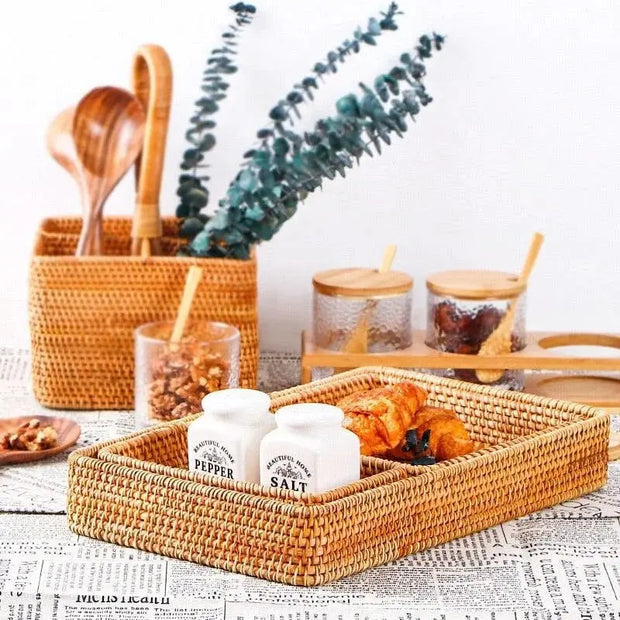 Rattan-Küchenkorb Rattan Deko