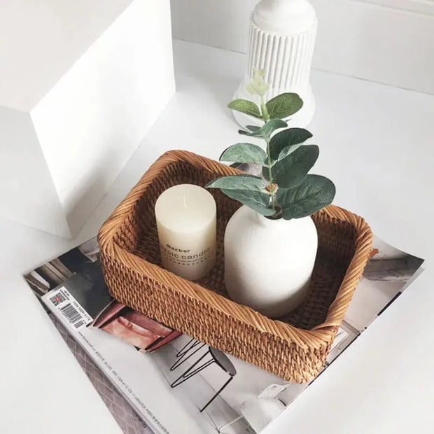 Korbflechterei Badezimmerkorb - Rattan Deko