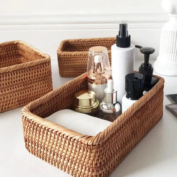 Korbflechterei Badezimmerkorb Rattan Deko