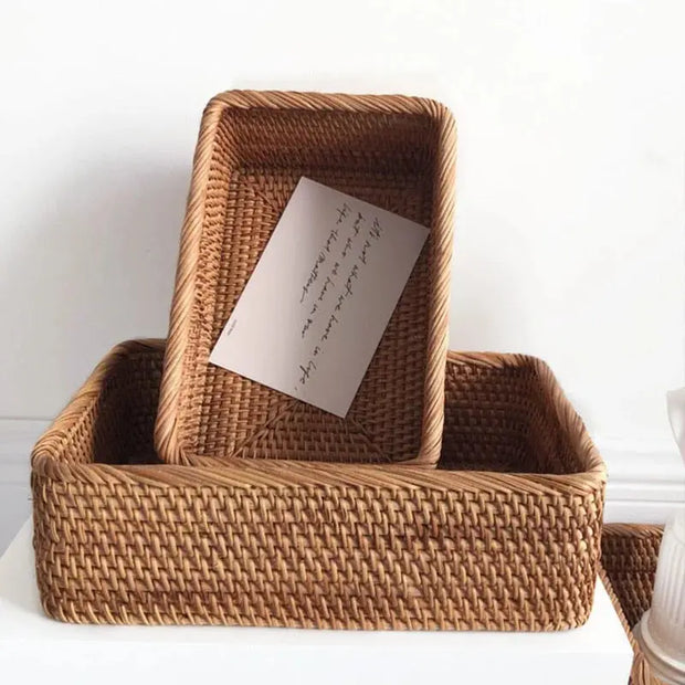 Korbflechterei Badezimmerkorb Rattan Deko