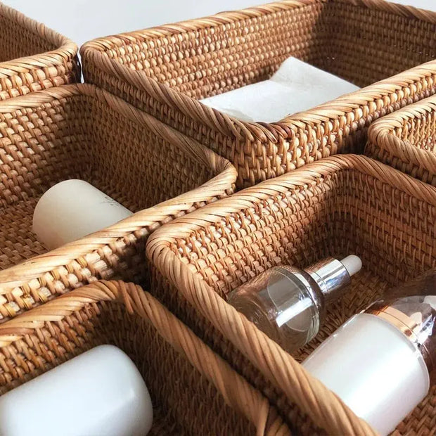 Korbflechterei Badezimmerkorb Rattan Deko