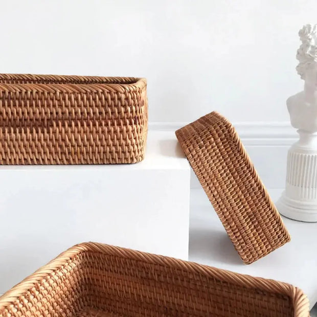 Korbflechterei Badezimmerkorb Rattan Deko