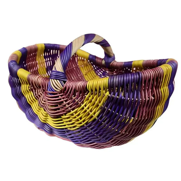 Bunter Rattankorb Rattan Deko