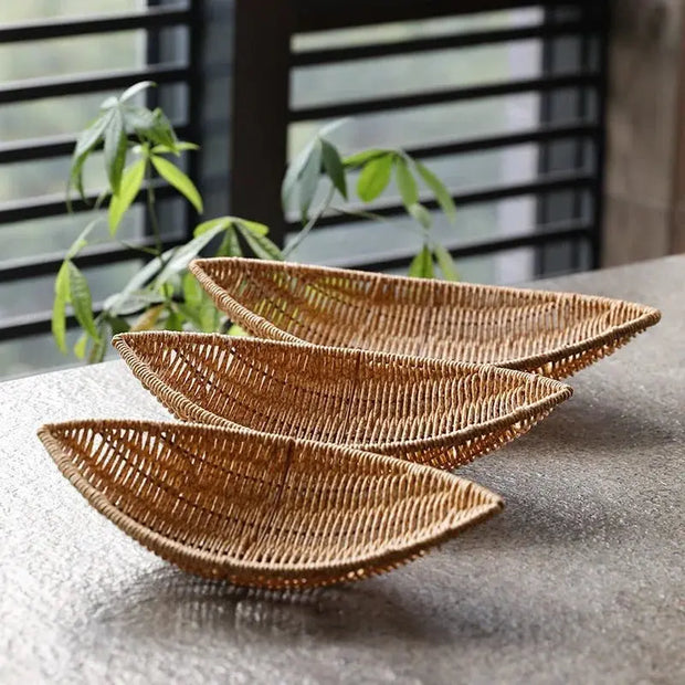Ovaler Rattan-Korb - Rattan Deko