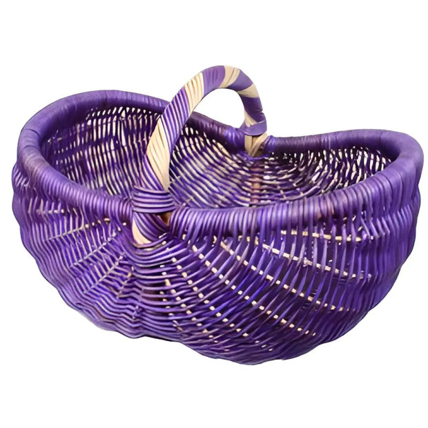 Lila Rattankorb - Rattan Deko