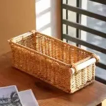 Rattan-Aufbewahrungskorb Rattan Deko