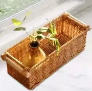 Rattan-Aufbewahrungskorb Rattan Deko