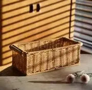 Rattan-Aufbewahrungskorb Rattan Deko