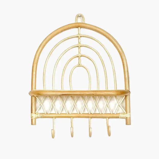 Regenbogen Rattan Wandhaken Rattan Deko