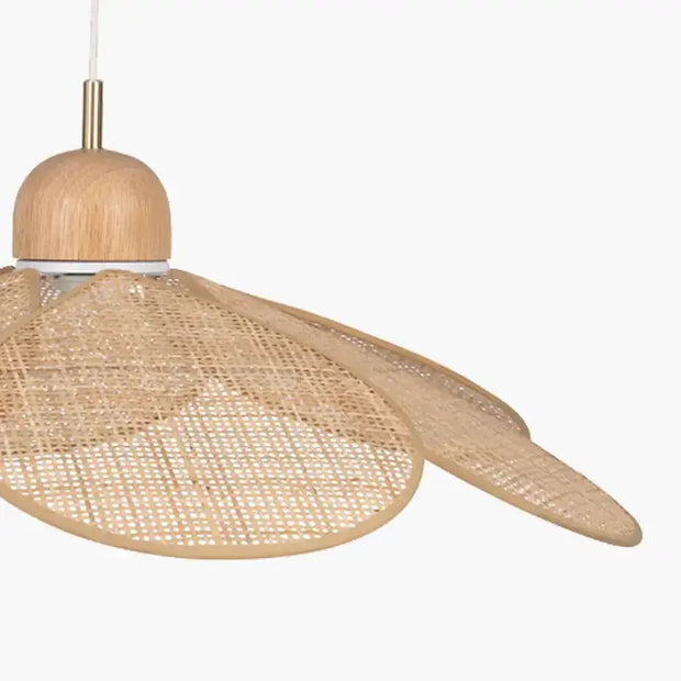 Rattan-Pendelleuchte Pétale MSM