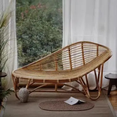 Inkliniersessel aus Rattan für gemütliches Sitzen - Rattan Deko