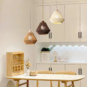 Moderne Trio Rattan Pendelleuchte - Rattan Deko