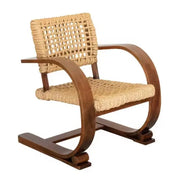 Vintage Kurvenfauteuil aus Rattan - Rattan Deko