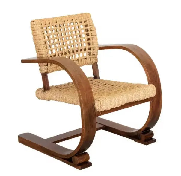 Vintage Kurvenfauteuil aus Rattan - Rattan Deko