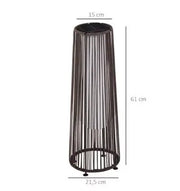 Brauner Rattan Stehlampe für gemütliche Beleuchtung Rattan Deko