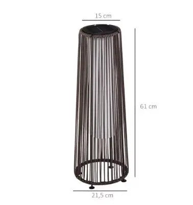 Brauner Rattan Stehlampe für gemütliche Beleuchtung Rattan Deko