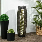 Rattan Stehlampe für den Garten Rattan Deko