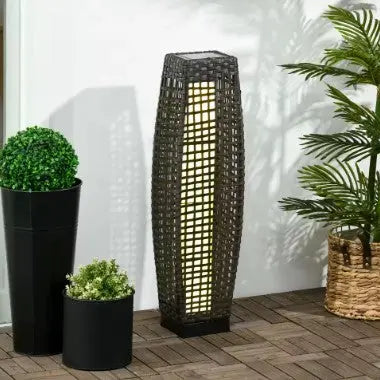 Rattan Stehlampe für den Garten Rattan Deko