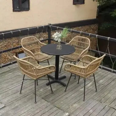 Gemütlicher Rattansessel für stilvolle Wohnräume - Rattan Deko