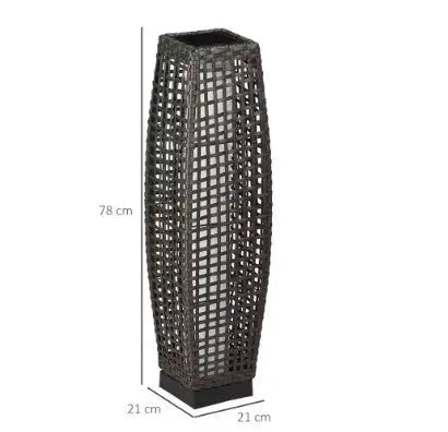 Rattan Stehlampe für den Garten Rattan Deko