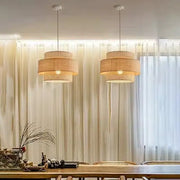 Elegante Rattan-Hängeleuchte Rattan Deko