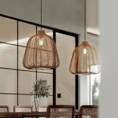 Rattan Laterne Pendelleuchte Rattan Deko