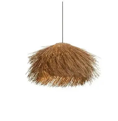 Retro Rattan Pendelleuchte Rattan Deko