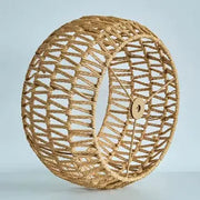 Rustikale Pendelleuchte aus Rattanseil - Rattan Deko