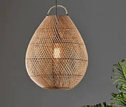 Retro-Rattan-Hängeleuchte - Rattan Deko
