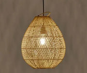 Retro-Rattan-Hängeleuchte - Rattan Deko