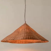 Japanischer Hutstil Rattan Hängeleuchte Rattan Deko