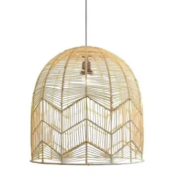 Rattan-Hängeleuchte im Landhausstil Rattan Deko