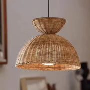 Originale Rattan-Hängeleuchte - Rattan Deko