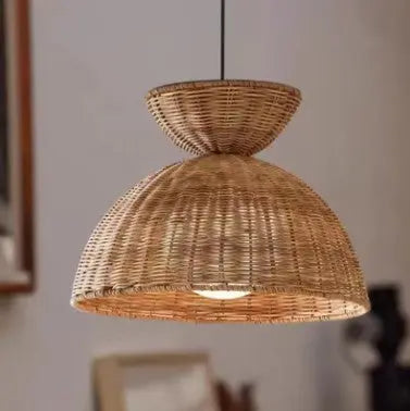 Originale Rattan-Hängeleuchte - Rattan Deko