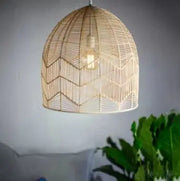 Rattan-Hängeleuchte im Landhausstil Rattan Deko