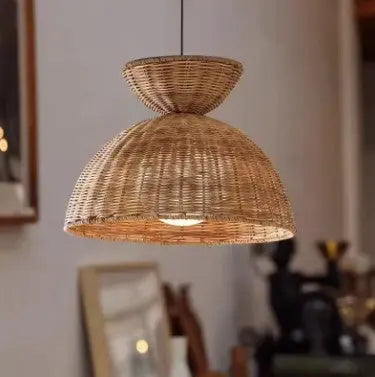 Originale Rattan-Hängeleuchte - Rattan Deko