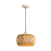 Geflochtene Bambus-Hängelampe Rattan Deko