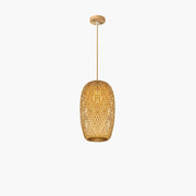 Bambus-Hängelampe Schlafzimmer Rattan Deko