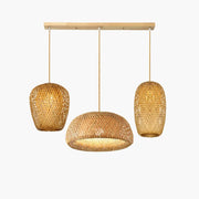 Mehrfach-Hängeleuchte Bambus | TRIO LICHT - Rattan Deko