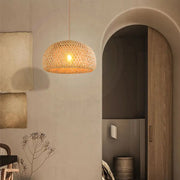 Bambus-Hängeleuchte Wohnzimmer | LUCE - Rattan Deko