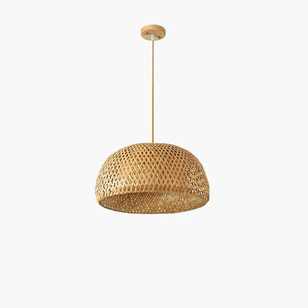 Bambus-Hängeleuchte Wohnzimmer Rattan Deko