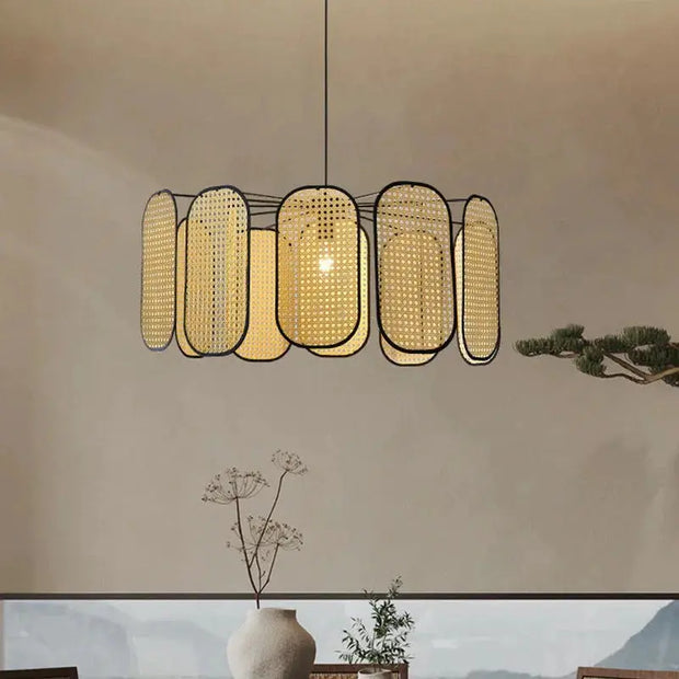 Geflecht Hängeleuchte Esszimmer | GEMÜTLICHE ATMOSPHÄRE - Rattan Deko