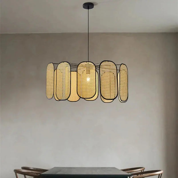 Geflecht Hängeleuchte Esszimmer | GEMÜTLICHE ATMOSPHÄRE - Rattan Deko